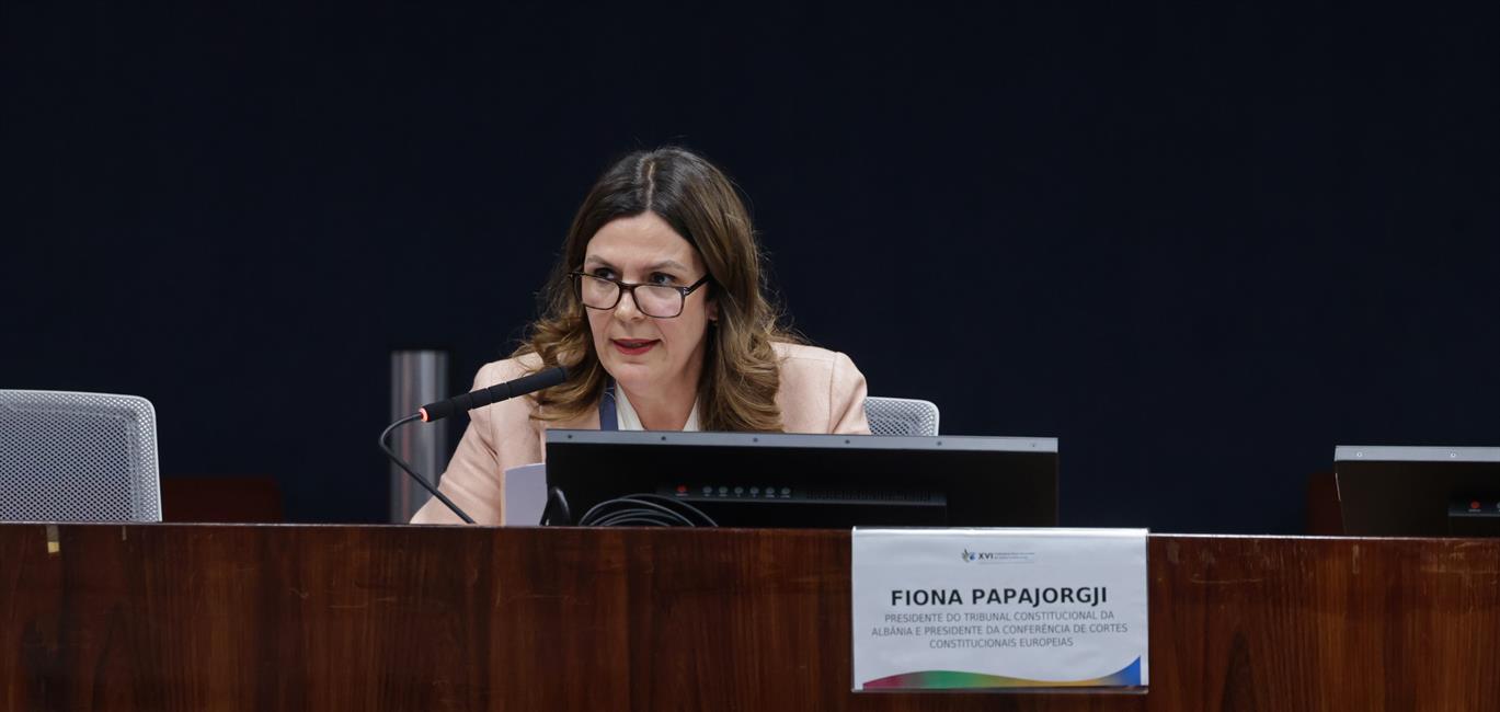 Ponencia de Fiona Papajorgji, Tribunal Constitucional de Albania y presidenta de la Conferencia de Cortes Constitucionales Europeas