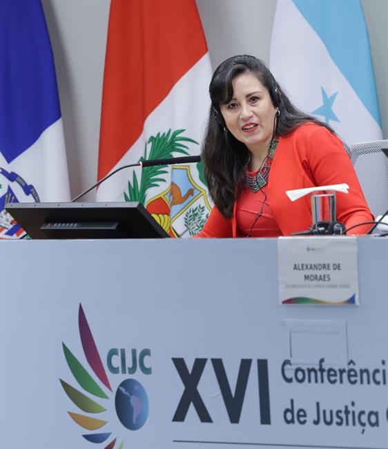 Paola Prudencio Candia, presidenta del Tribunal Constitucional Plurinacional de Bolivia