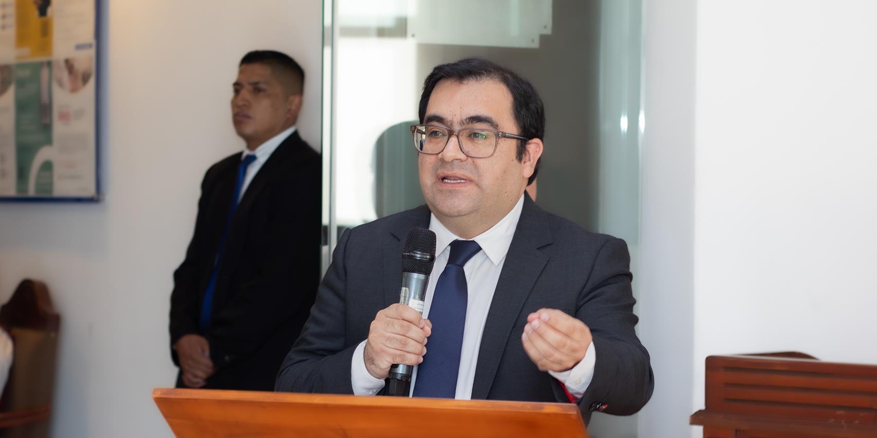El presidente de la Corte Constitucional de Ecuador presenta la rendición de cuentas 2024