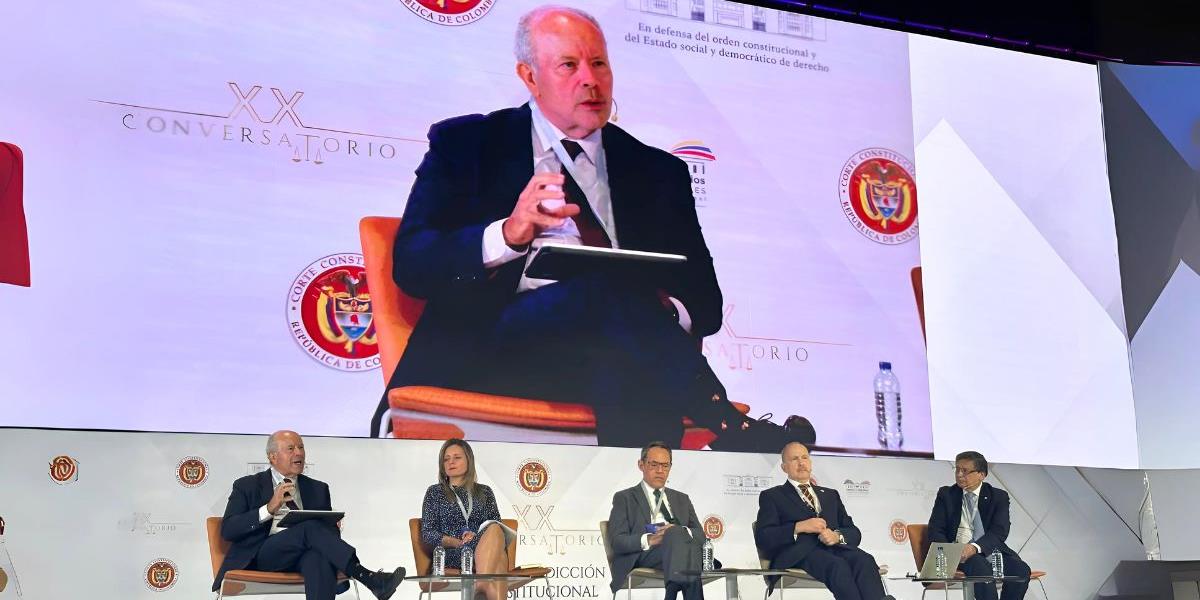 El magistrado Juan Carlos Campo defiende el constitucionalismo global en el XX Conversatorio de la Jurisdicción Constitucional de Colombia